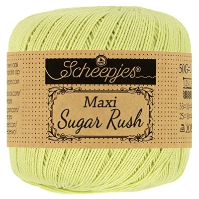 Image of Scheepjes Maxi Sugar Rush 392 Lime Juice Yarn 10x50g