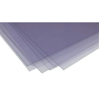 Image of 240 Micron Coloured &amp; Clear A4 Transparent Acetate Sheets (5, Clear)