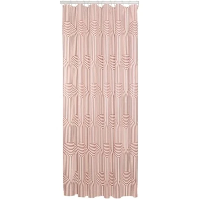 Image of Sealskin Brave Shower curtain 180x200 cm PEVA Dark pink / White