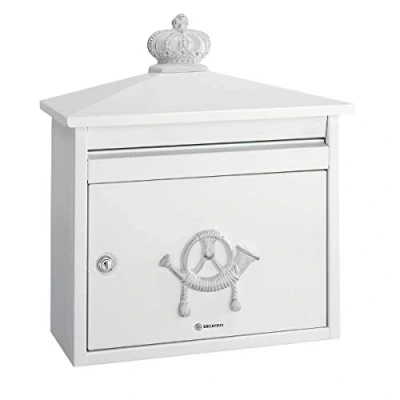 Image of DAD Decayeux D210 Series Classic Style Post Box White