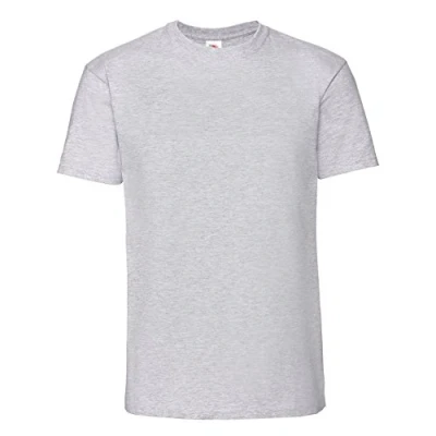 Image of Fruit of the Loom Mens Ringspun Premium Tshirt (3XL UK) (Heather Grey)