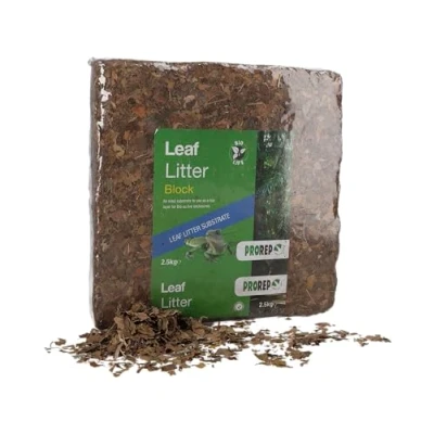 Image of ProRep Leaf Litter Brick 2.5kg Reptile Substrate Block Leaves for Bioactive Set Up