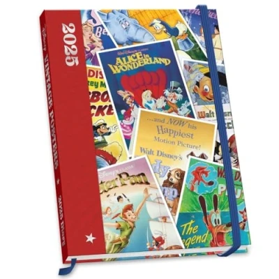 Image of 2025 Diary Disney Vintage Posters Week to View A5 Official Product: Original Danilo Kalender [Mehrsprachig] [Kalender]