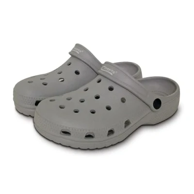Image of Town &amp; Country Clogs Mens/Womens Ladies/Gents Casual Grey Gardening Super Soft Clogs/Cloggies Lightweight, Cushioned. Size 6 UK