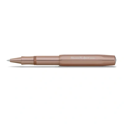 Image of Kaweco AL SPORT Gel/Ballpoint Pen Rosé Gold I Including 0.7 mm Rollerball Refill in Classic Design with Ceramic Ball Premium Aluminium Gel Roller 13 cm