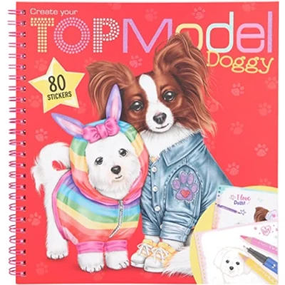 Image of TOPMODEL Create Your Doggy Colouring Book