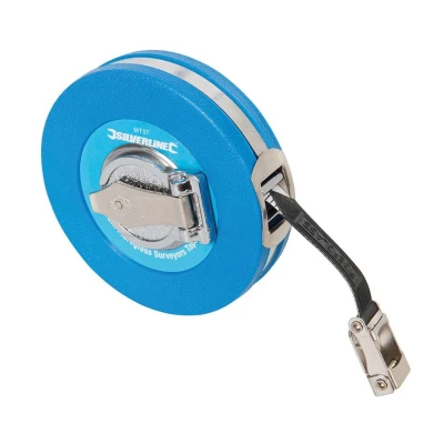 Image of Silverline Fibreglass Surveyors Tape 10m / 33ft x 13mm