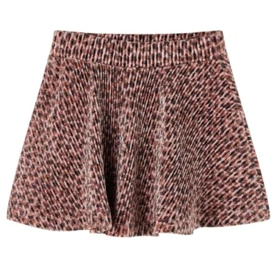 Image of vidaXL Kids&#039; Skirt Leopard Print, Old Pink, Size 116 Soft and Breathable Polyester for Girls Aged 5 6 Years