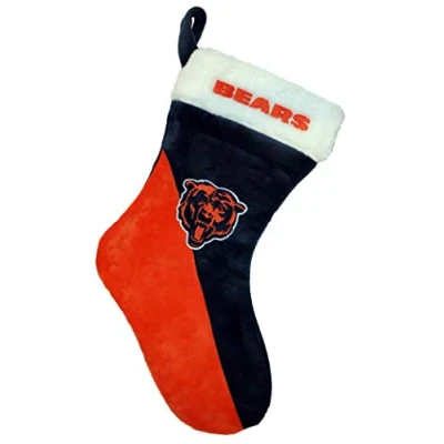 Image of Forever Collectibles Foco NFL Chicago Bears 2020 Basic Santa Claus Stocking Christmas