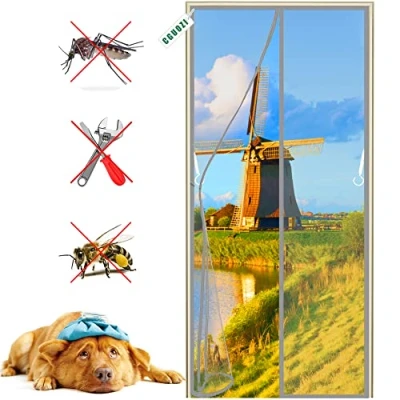 Image of Magnetic Fly Screen Door, 200 x 230 cm Curtain, Anti Mosquito Mesh, Insect Protection for Balcony Cellar Patio Door Gray
