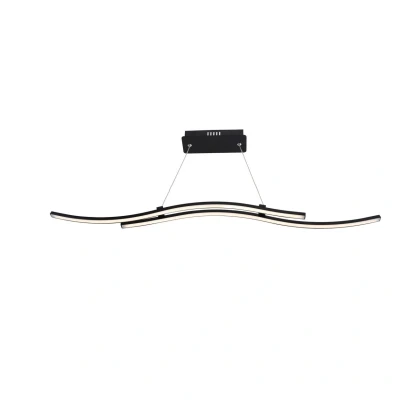 Image of Onda LED Bar Pendant Ceiling Light Black 3000K