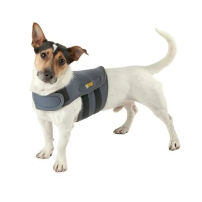 Image of Petlife Karma Wrap Anti Anxiety Dog Calming Vest, X Small, Grey