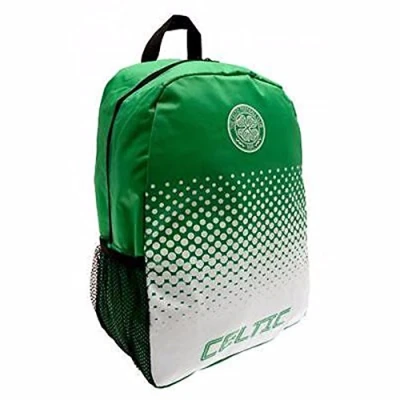Image of Celtic FC Official Fade Football Crest Design Backpack (One Size) (Green/White)