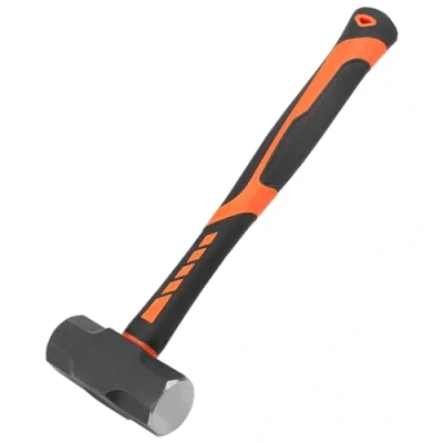 Image of MUKCHAP 3lb Club Hammer, Sledge Hammer with Fibreglass Handle, Lump for Gardening, Camping