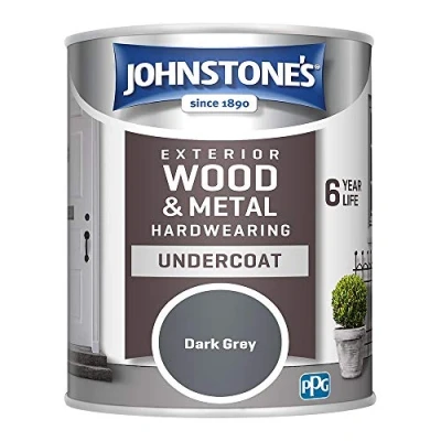 Image of Johnstone&#039;s Exterior Hardwearing Undercoat Dark Grey 750ml