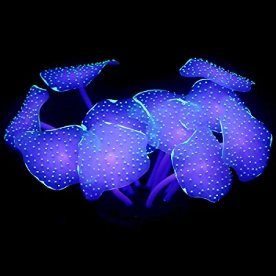 Image of Uniclife Coral Plant Decorations Glowing Artificial Ornament for Fish Tank Aquarium, Green, Ball shape