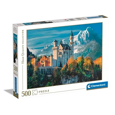 Image of Clementoni 35146 collection Neuschwanstein Castle Jigsaw Puzzle 500 Pieces, For Adults Made In Italy