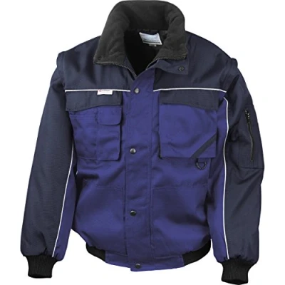 Image of Result RE71A Work Guard Zip Sleeve Heavy Duty Pilot Jacket Royal/Navy, Small