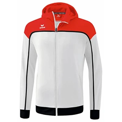 Image of Erima Men&#039;s Change Training Jacket with Hood, White/Red/Black, M