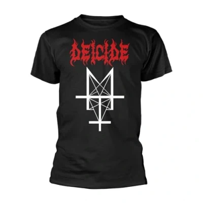 Image of Deicide T Shirt Trifixion Band Logo Official Mens Black XXL