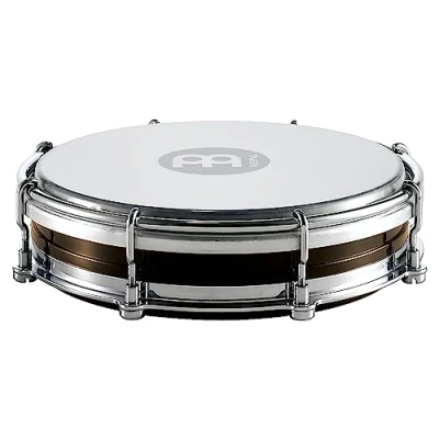 Image of Meinl Percussion Samba Floatune Tamborim Small Instrument with Synthetic Head Diameter 6 Inches ABS Plastic, Black (TBR06ABS BK)