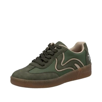 Image of Rieker Women&#039;s M5512 Sneaker, Green, 9 UK