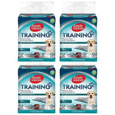Image of Simple Solution Absorbent Premium Dog and Puppy Training Pads Pack of 56