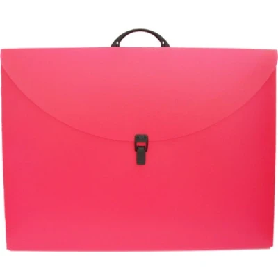 Image of Westfolio Art Folder Raspberry A2, Carry Case Bag For Art, Painting, Keeps Paper, Document Flat, Travel Artist