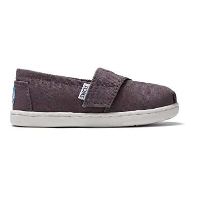Image of TOMS Mini Classics Kids Slip On Trainers Ash UK 1.5 (Infant)