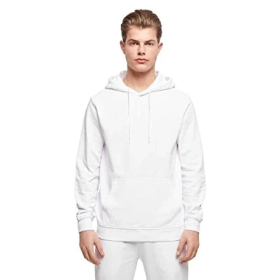 Image of Build Your Brand Men&#039;s Basic Hoody Hooded Sweatshirt, White, XXL