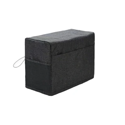 Image of Hapihom Sewing Machine Cover with Storage Pockets,Universal Dust Compatible Most Standard Machines 18x8.3x12.6in black