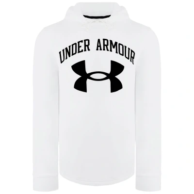 Image of Under Armour Mens Rival Terry Big Logo Hoody Onyx White/Black XXL