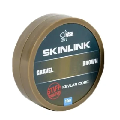 Image of Nash Skinlink Matt Coated Braid Hooklink Stiff 25lb Silt c/o Reelfishing