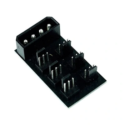 Image of Phobya 4Pin Molex to 6x 3Pin Fan Splitter PCB cables &amp; adptors