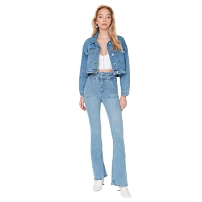 Image of Trendyol Jeans Blue High Waist