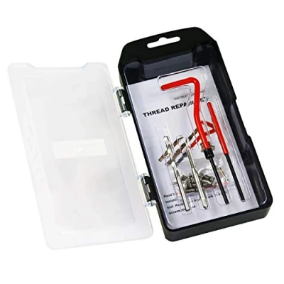 Image of BestsQ Thread Repair Kit, M4 x 0.7mm Metric Insert Kit Compatible Hand Tool Set for Auto Repairing (M4 0.7)