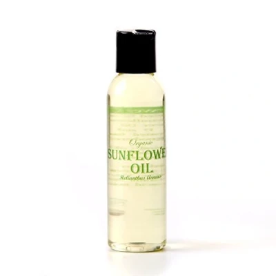 Image of Mystic Moments Organic Sunflower Carrier Oil 125ml Pure &amp; Natural Perfect For Hair, Face, Nails, Aromatherapy, Massage and Dilution Vegan GMO Free
