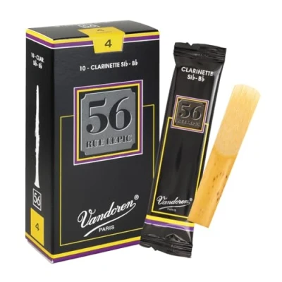 Image of Vandoren &quot;56 rue Lepic&quot; Bb clarinet reeds, box of 10 Strength 4