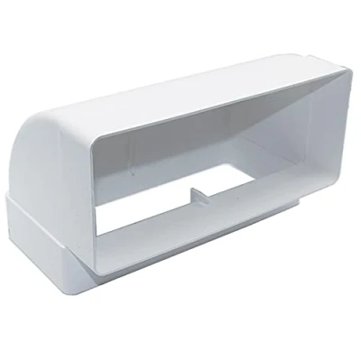 Image of Kair 90 Degree Vertical Elbow Bend 220mm x 90mm 9 4 inch Rectangular Plastic Ducting Adaptor