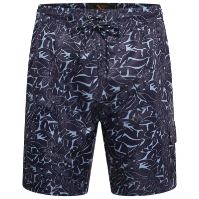 Image of Forge Men&#039;s Swim Shorts Elasticated Waist Drawstring with Pockets, Navy Colour, UK Size 3XL