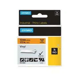 Image of Dymo 18435 12mm Orange Vinyl Tape S0718490