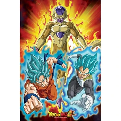 Image of ABYSTYLE Dragon Ball Golden Frieza 61 x 91.5cm Maxi Poster