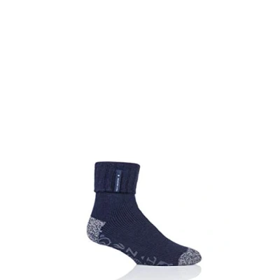 Image of 1 Pair Navy Whittaker Lounge Socks Men&#039;s 6 11 Mens Heat Holders