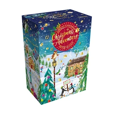 Image of Christmas Advent Calendar Jigsaw Puzzle Adventure 24 Mini Puzzles Sustainable for Adults Great Gift Gibsons Games