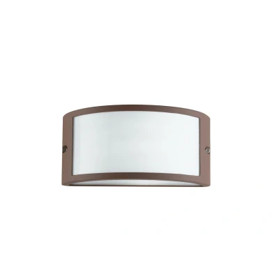 Image of AUSTIN Outdoor Flush Wall Light Bronze, IP54 25x13x12cm