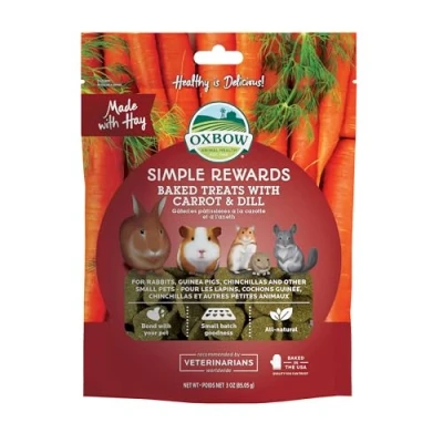 Image of Oxbow Carrot and Dill Simple Rewards Baked Treats, 85.05 g (Pack of 1)
