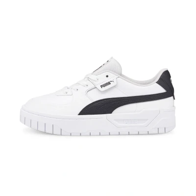 Image of Puma Cali Dream Lth Wns women&#039;s Shoes (Trainers) in White