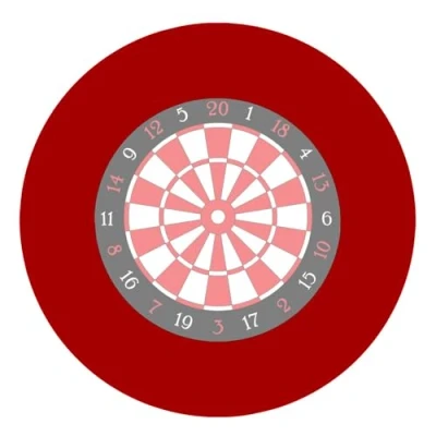 Image of BeNsil Dartboard Surround Wall Protector Red Eva Splicing Backboard Surround, High Density Dart Board Ring Stable Border, Protection for 18 Inch Dartboard, UTV329LNEUMA5RQ9RE