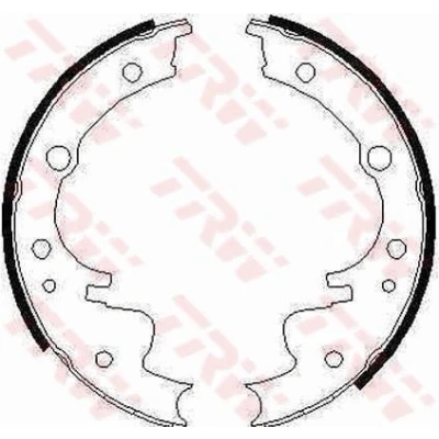 Image of 1906352, 93803341 Brake Shoes TRW GS6220 254mm 70mm AP LOCKHEED IVECO: DAILY 2 Pritsche/Fahrgestell, LDV: Convoy Van