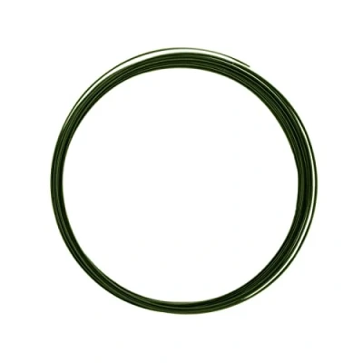 Image of Vaessen Creative Aluminium flat wire 3,5x1mm 5m dark green,
